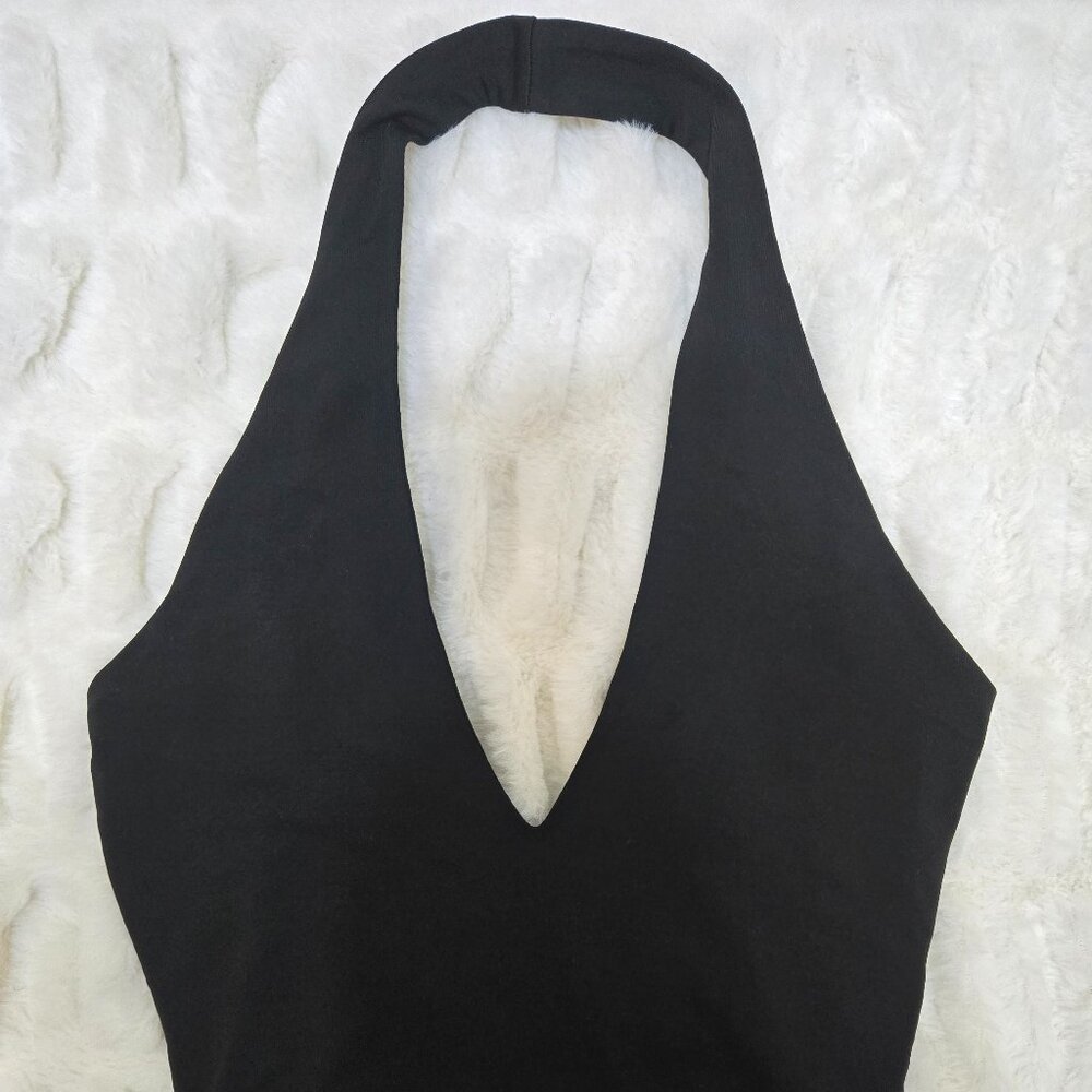 SHEIN MMC Body Suit Size Small US Size 4 Black 3 Snap at Crotch